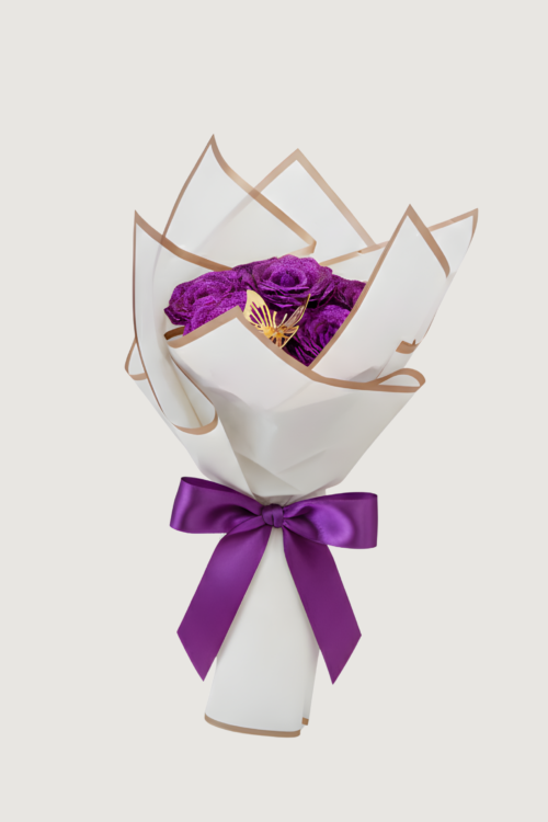Modern Violet Flower Bouquet